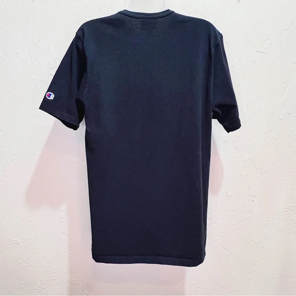 2000s Champion Black T Shirt Thorns and Roses y2k Goth Unisex M - Picture 3 of 8